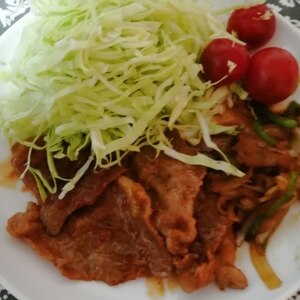 豚もも薄切り肉のしょうが焼き